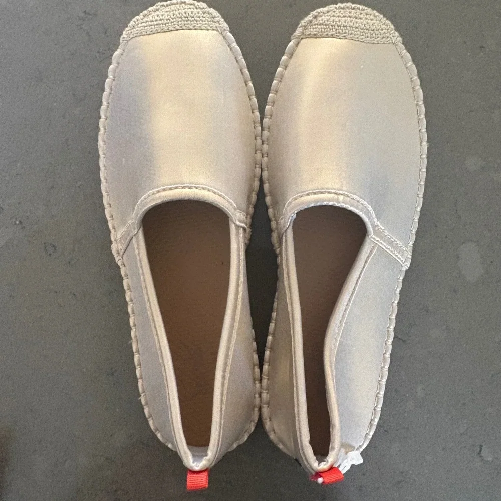 Sea Star Beachwear Champagne Gold Espadrille Water Shoe Women 10 Resort Travel